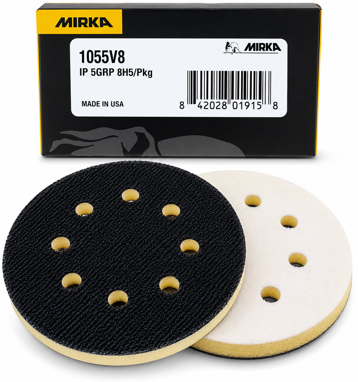 5" (8 HOLES) SOFT FOAM H&L INTERFACE PAD MIRKA 3/8" (1055V8) USA
