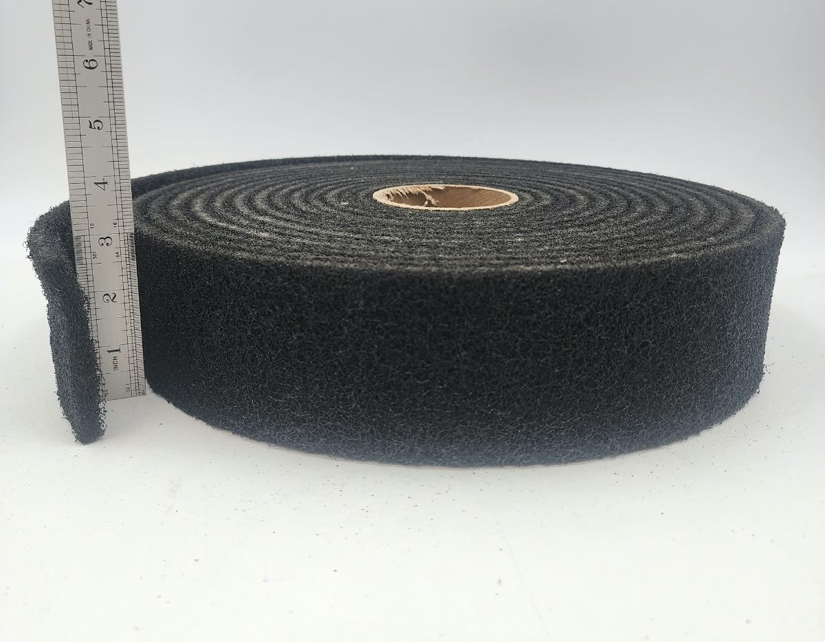 BLACK NONWOVEN SCUFF (ANDERSON USA) 3" X 30 FT ROLL
