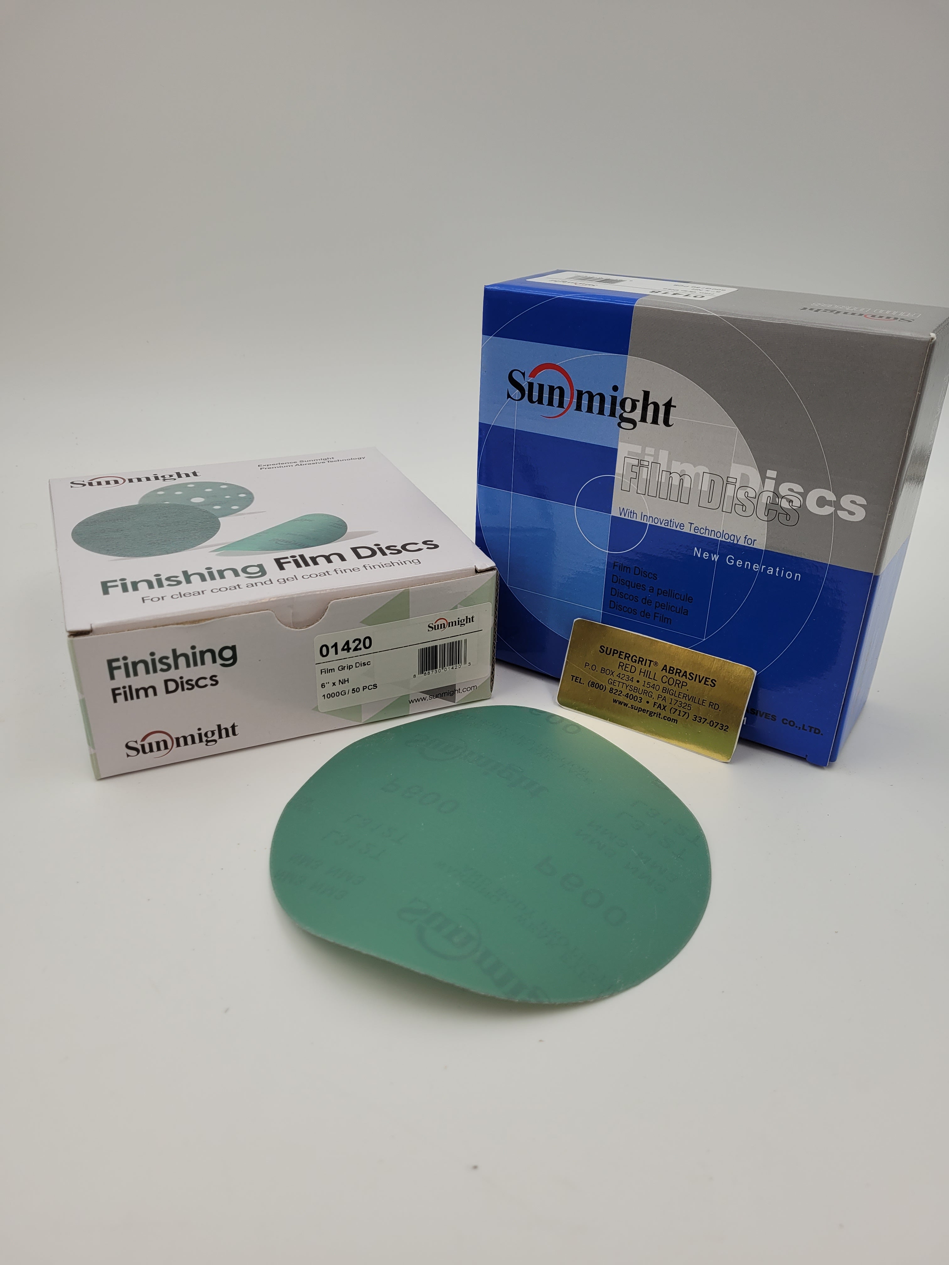 SOLID PSA SUNMIGHT GREEN FILM BACKED DISCS