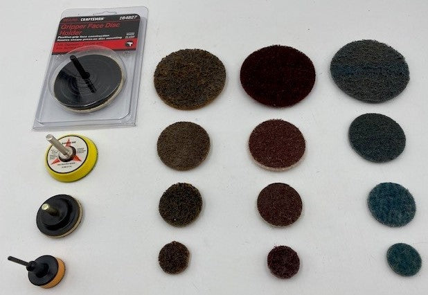 B. 1 1/2" H&L HOLDER 1/4 SHANK 30PC CONDITIONING DISCS (10CRS, 10MED, 10FINE)