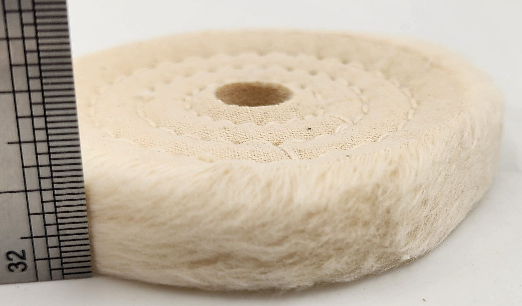 3" DIAM. BUFFING WHEEL MED w/ 1/2" ARBOR WHEEL