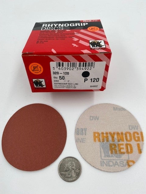 3", 5" 6" & 8" SOLID H&L RED RESIN (INDASA) DISCS