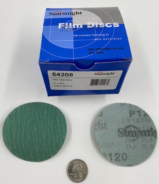SOLID H&L GREEN FILM BACKED DISCS