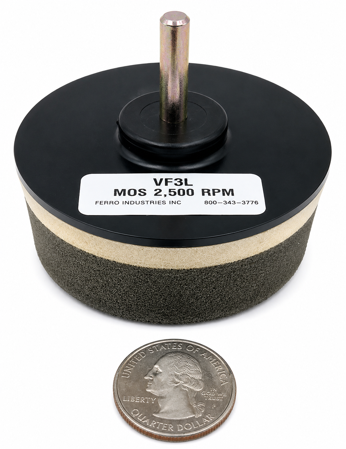 3" PSA (Pressure Sensitive Adhesive) Holder with 1/4" Shank