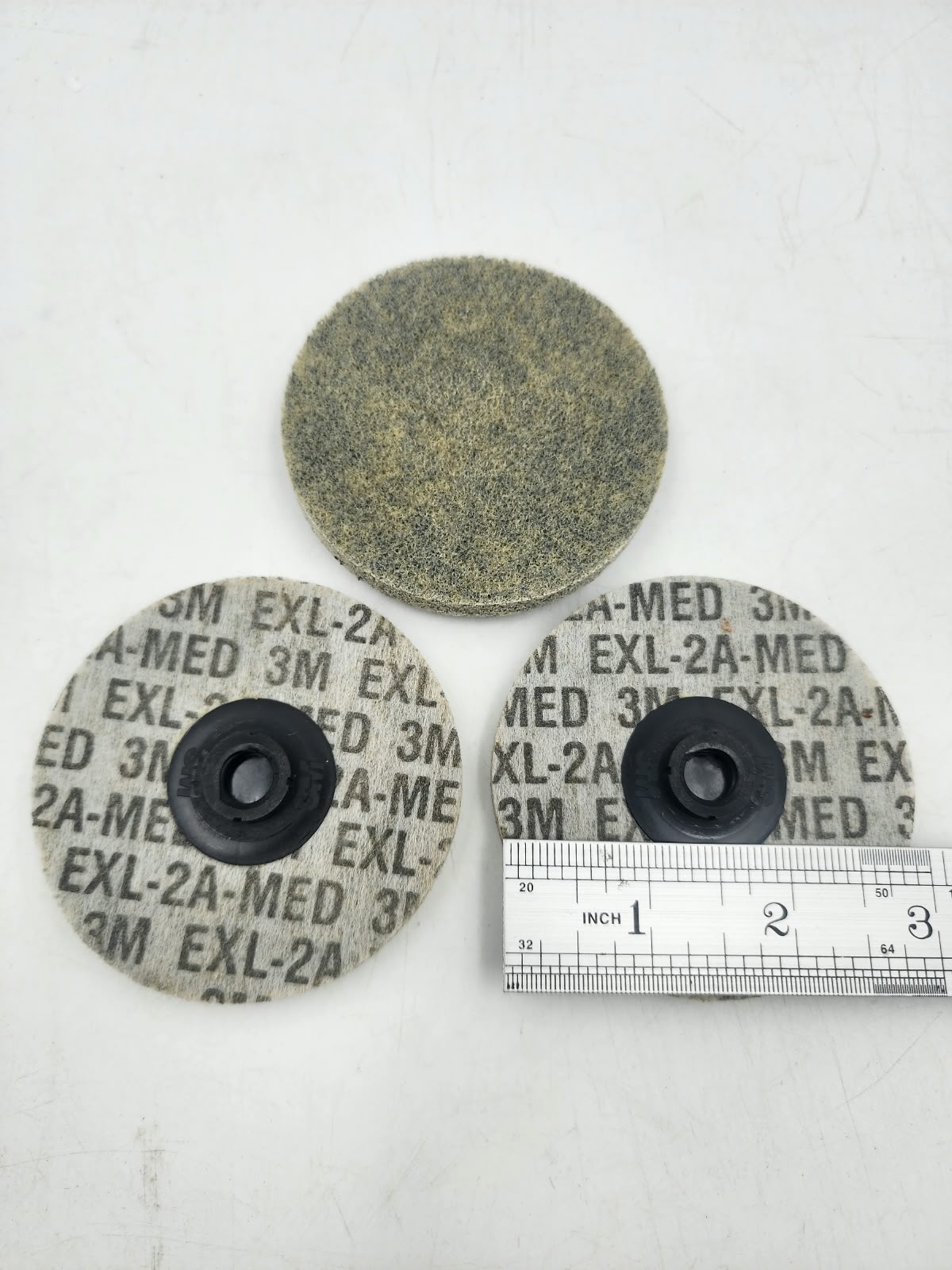 3" X 1/4" 3M Scotch-Brite Roloc EXL Unitized Wheel – 2A Medium (17845)