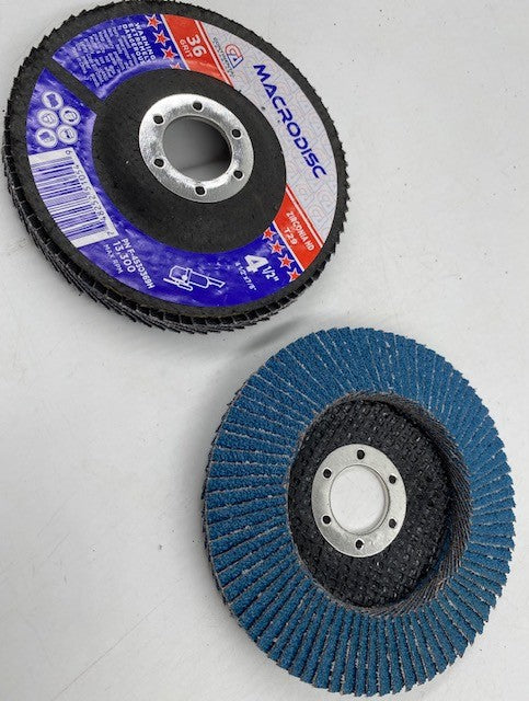 4 1/2" X 7/8" FLAP DISC TYPE 29 (ANGLED) - ZIRC IMPORT HD MACRODISC