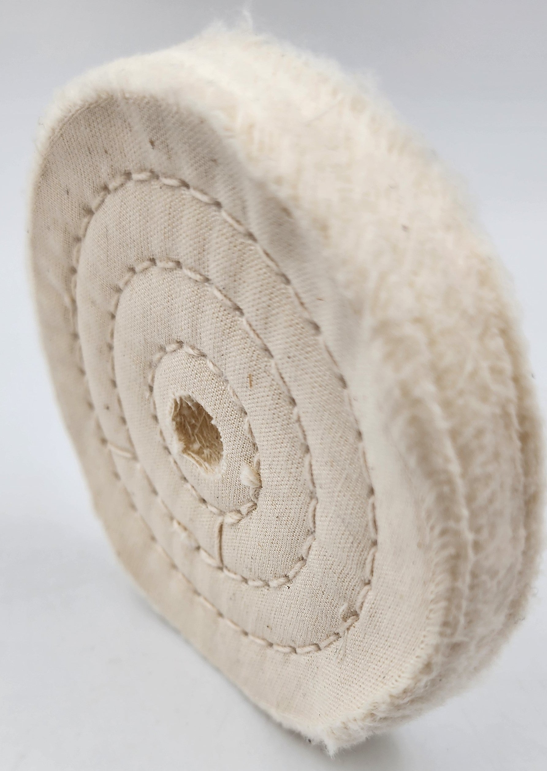 4" DIAM. BUFFING WHEEL MED w/ 1/2" METAL SHANK (USA)