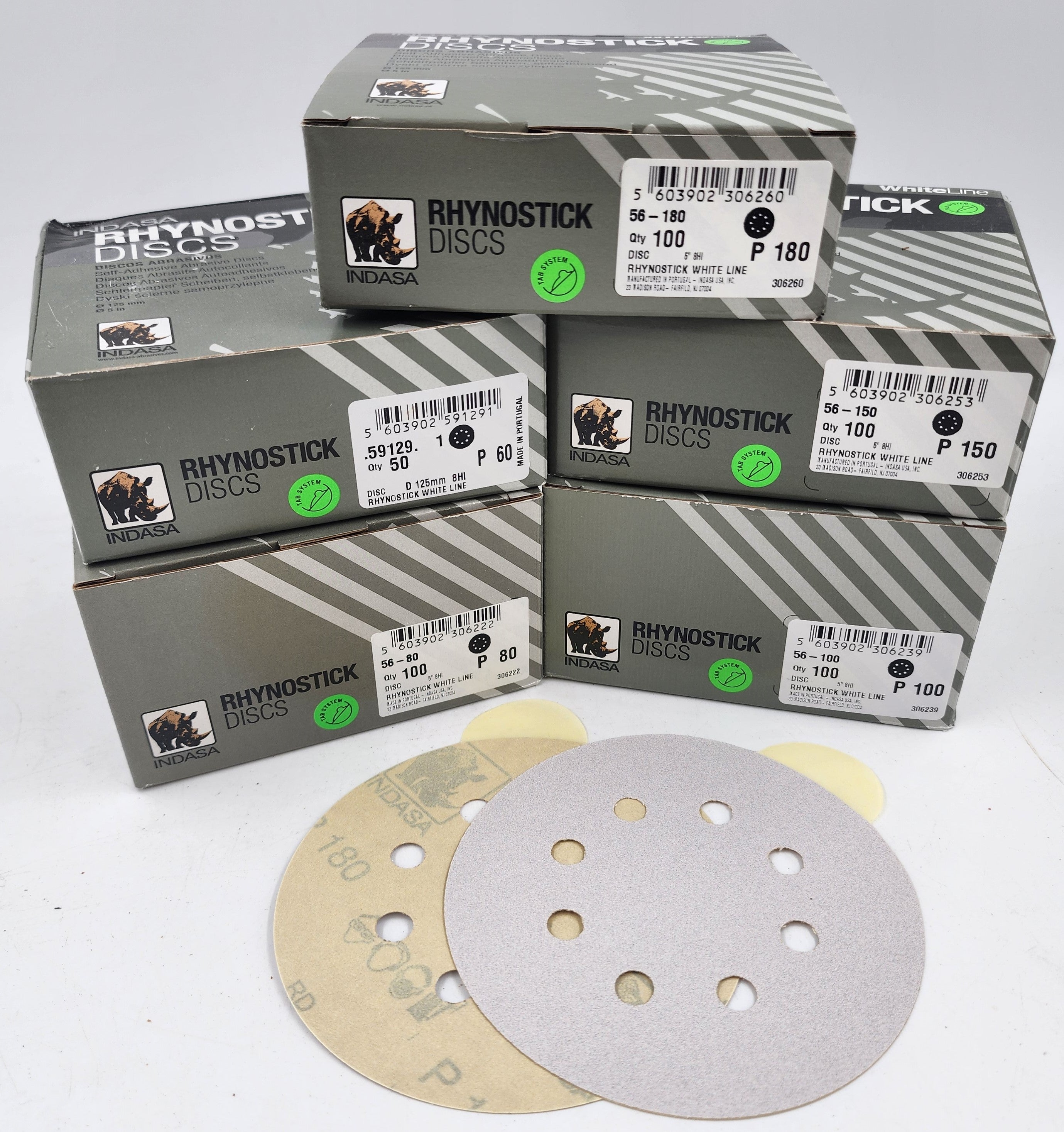 8 HOLE PSA INDASA WHITE DISCS