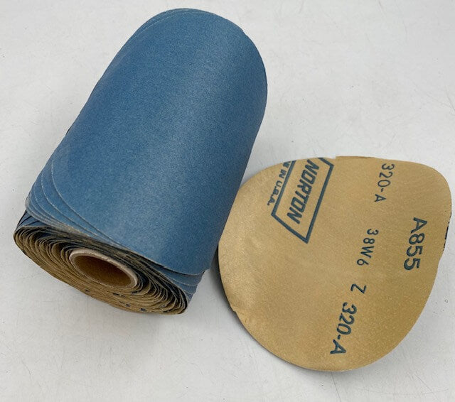 5'' Solid PSA Zirconia Norton Sanding Disc Rolls