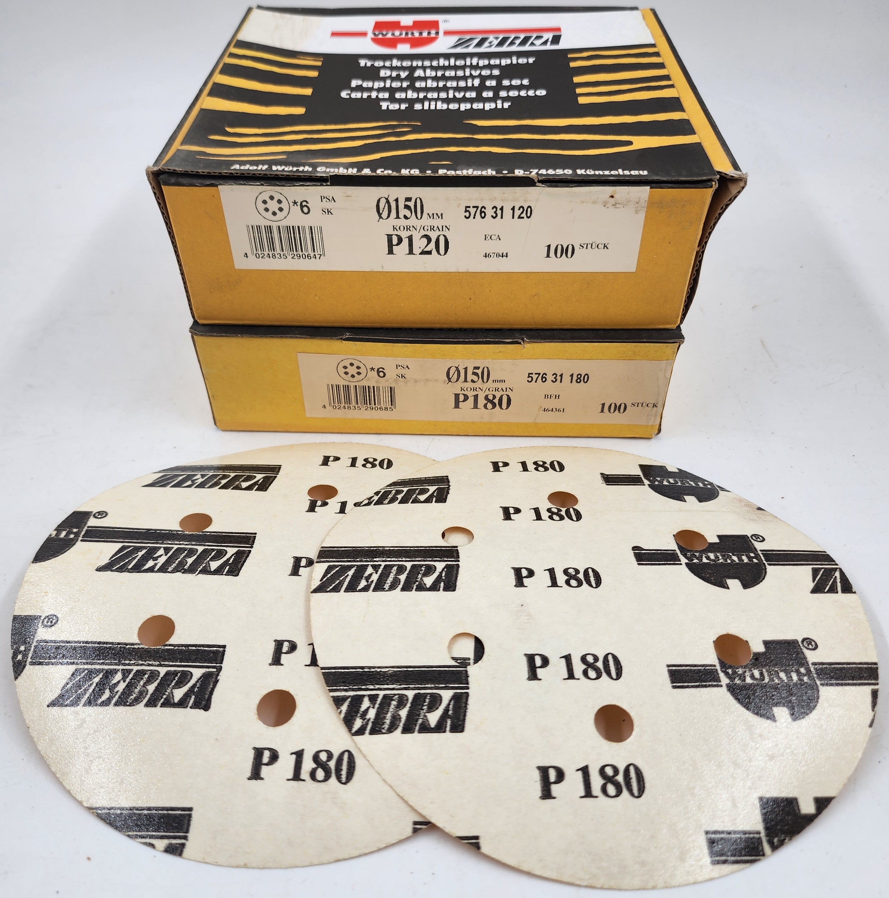 6" 6 HOLE PSA UNBRANDED MIRKA GOLD DISCS