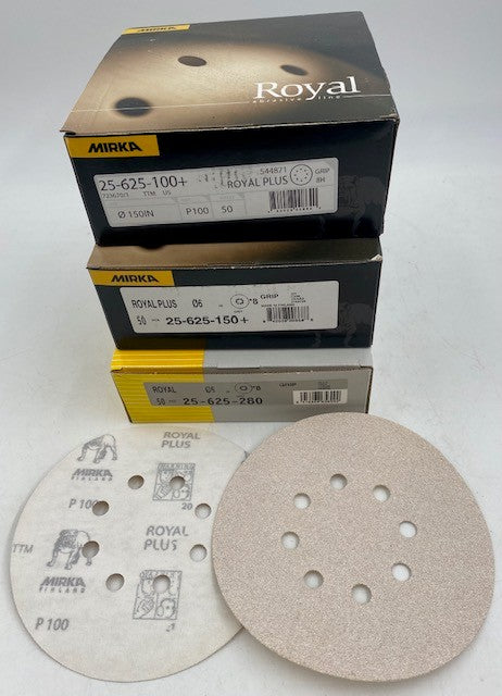6" 8 HOLE INNER H&L FEIN MIRKA ROYAL DISCS