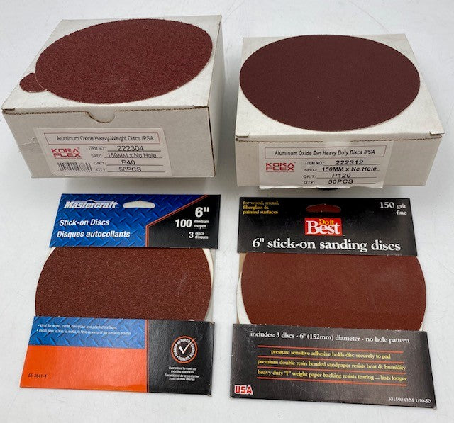 6" SOLID PSA HEAVY RED AO RESIN DISCS