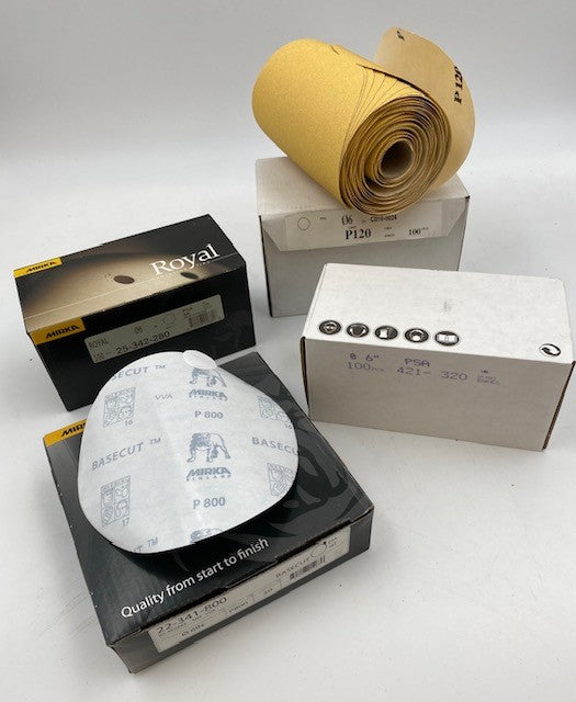 5", 6", & 8" SOLID PSA UNBRANDED MIRKA GOLD DISCS