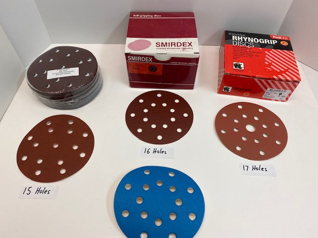 15 HOLES H&L MIRKA GOLD AO RESIN FESTOOL DISCS