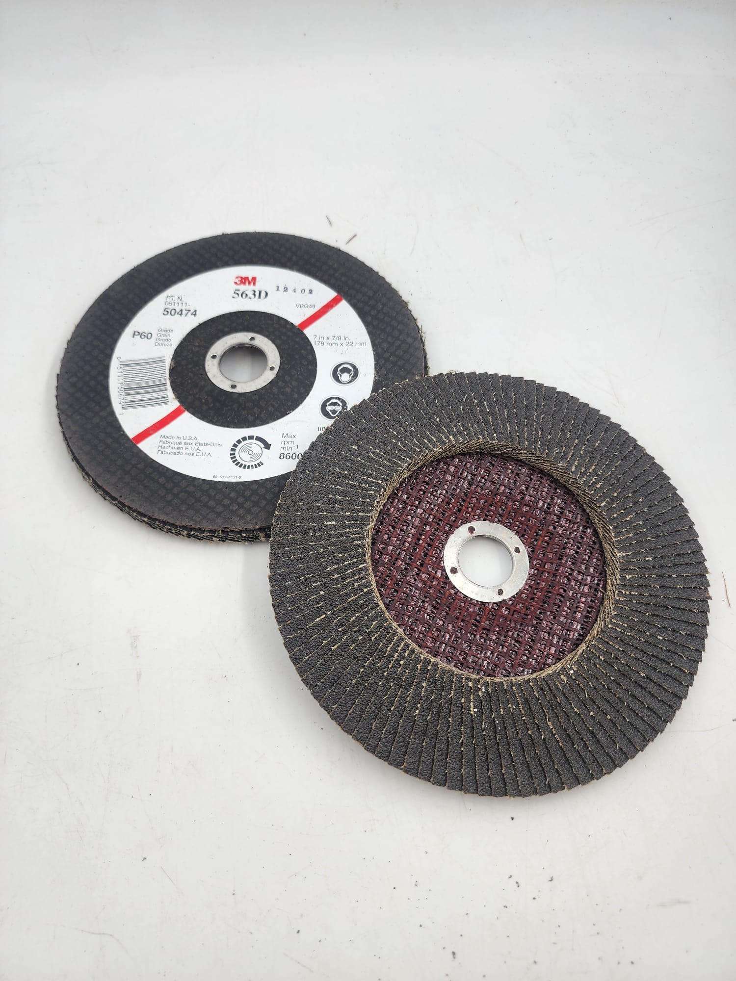 7" X 7/8" FLAP DISC TYPE 29 (ANGLED) REG (3M50474) ZIRC USA 60 GRIT