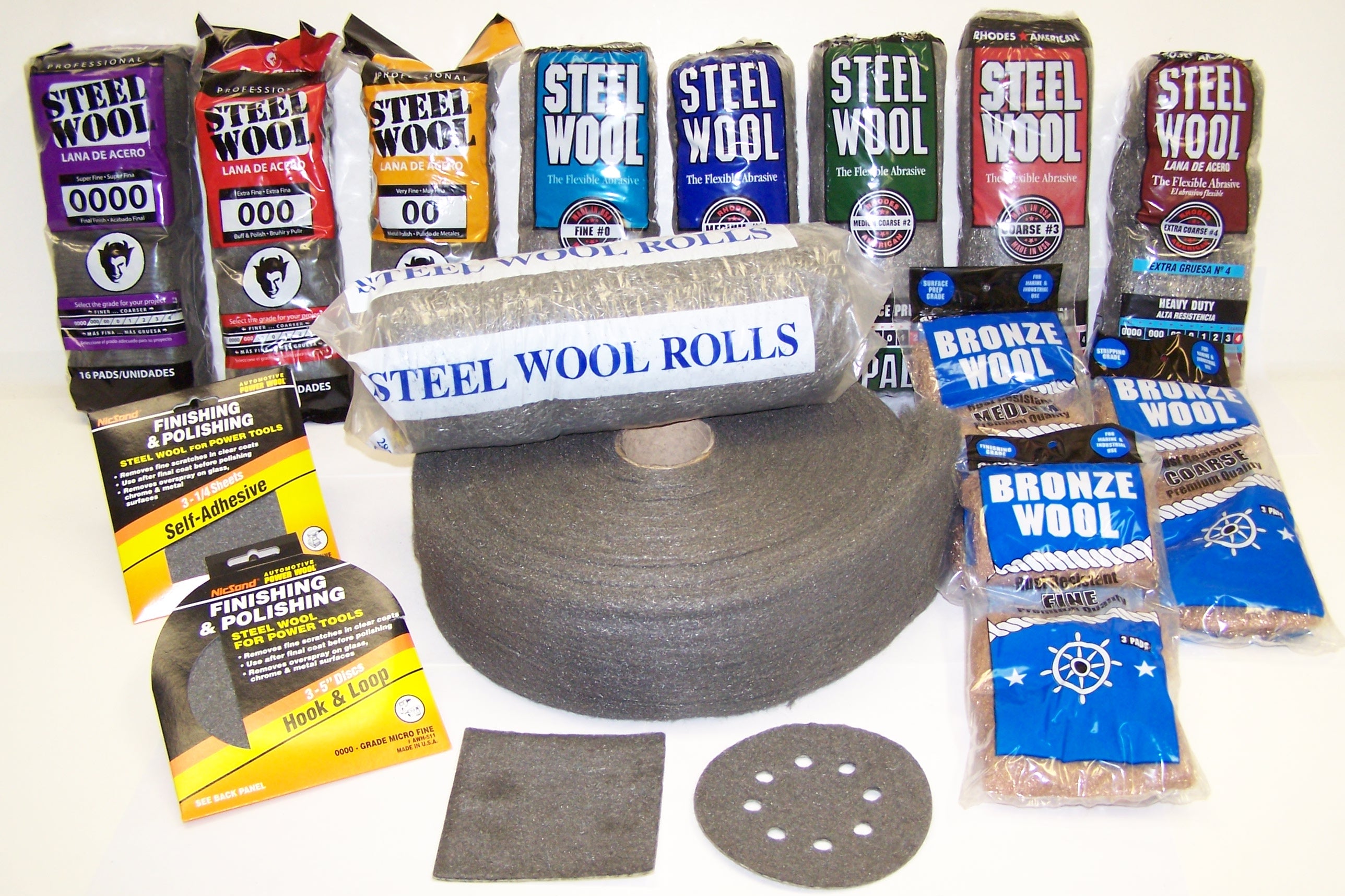 1/4 SHEET RASKO STEEL WOOL 3PK