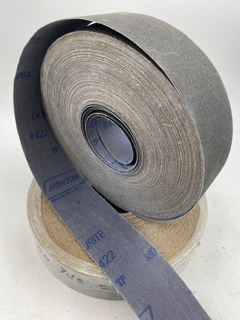 2" X 50 YD Silicon Carbide CLOTH ROLL (NORTON R445 DURITE) 180X GRIT