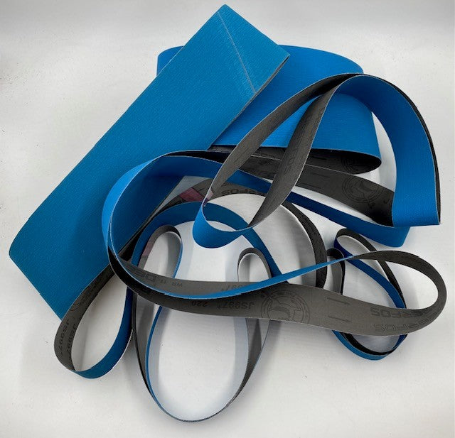 1/2" X 10" BLUE CERAMIC AIR FILE BELT