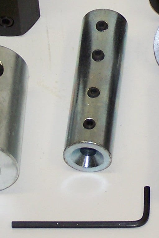 1/2"(smooth female) - 1/4" (smooth female) w/Set screws 11055 Coupler