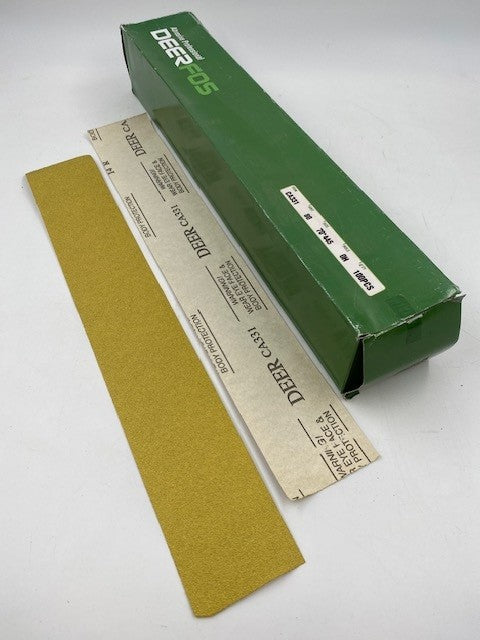 2 3/4" X 17 1/2" PLAIN DEERFOS GOLD A.O. FILE BOARD SHEETS 80C GRIT