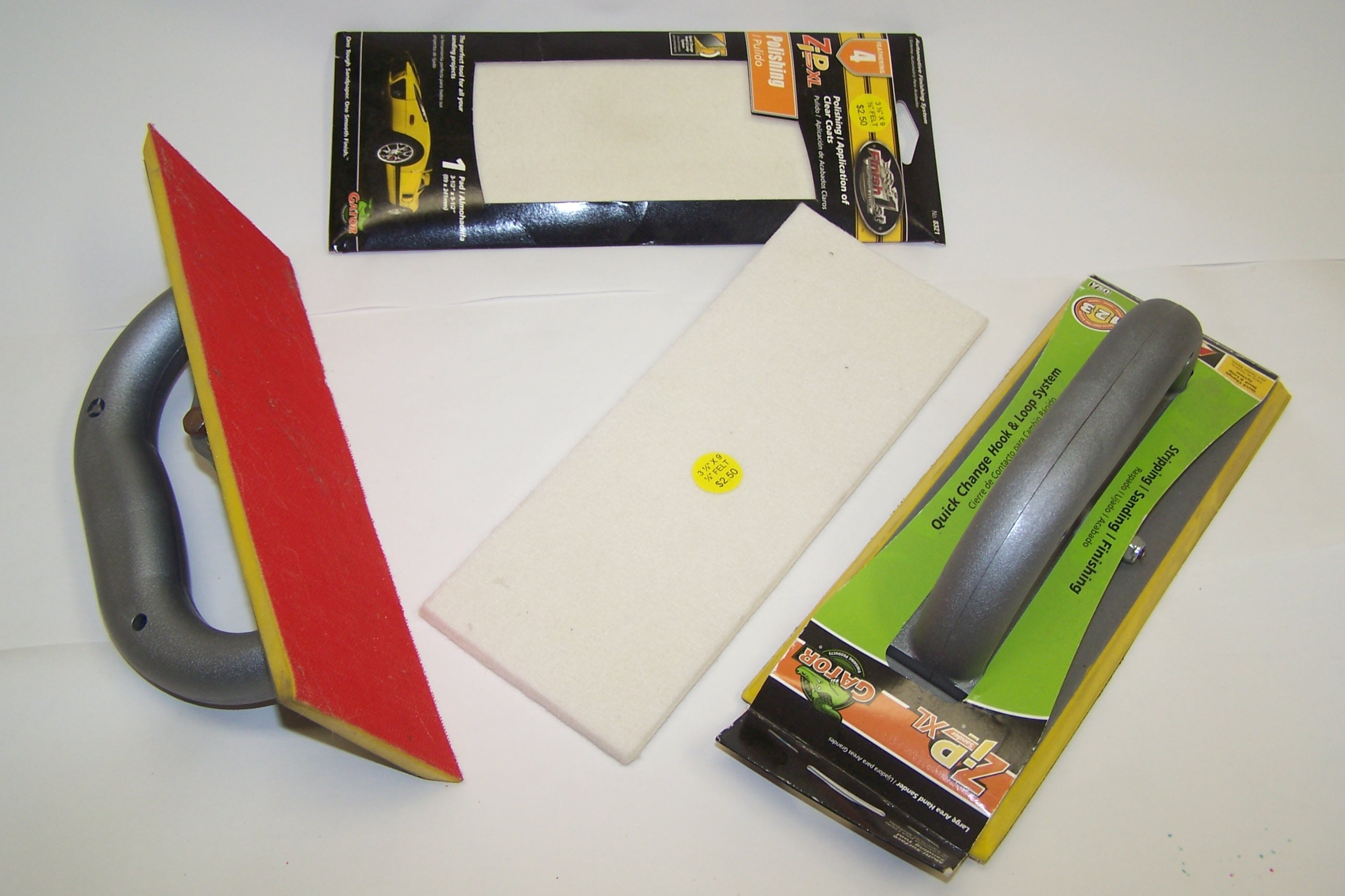 3½"X9½" Hook&Loop HAND SANDING KIT