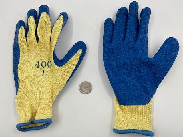G) NON-SLIP PVC COATED COTTON GLOVES