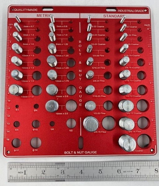 METRIC & STANDAND BOLT & NUT GAUGE