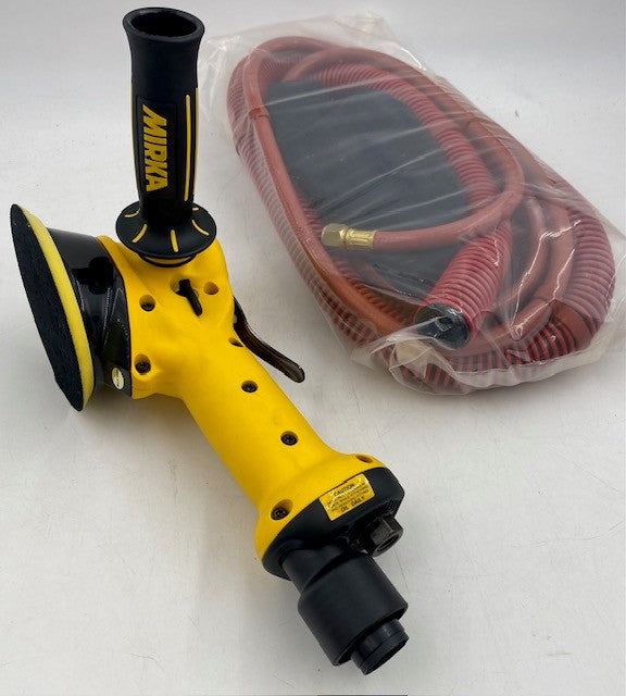 Mirka MR-510THSGV 5" Two-Handed Pneumatic H&L Sander – Aggressive, Vacuum ready, 10mm (3/8") Orbit