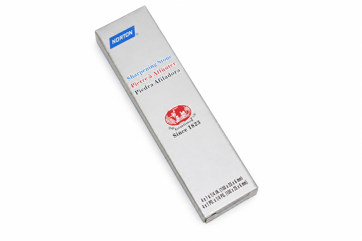 4" X 1" X 1/4" NORTON INDIA SHARPENING STONE