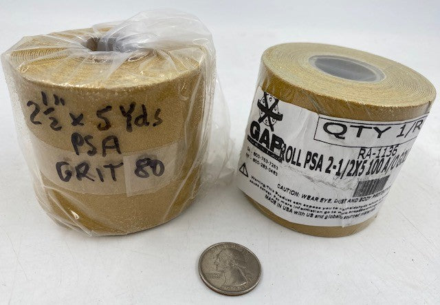 2 1/2" X 5 YRD GOLD PSA ROLL USA