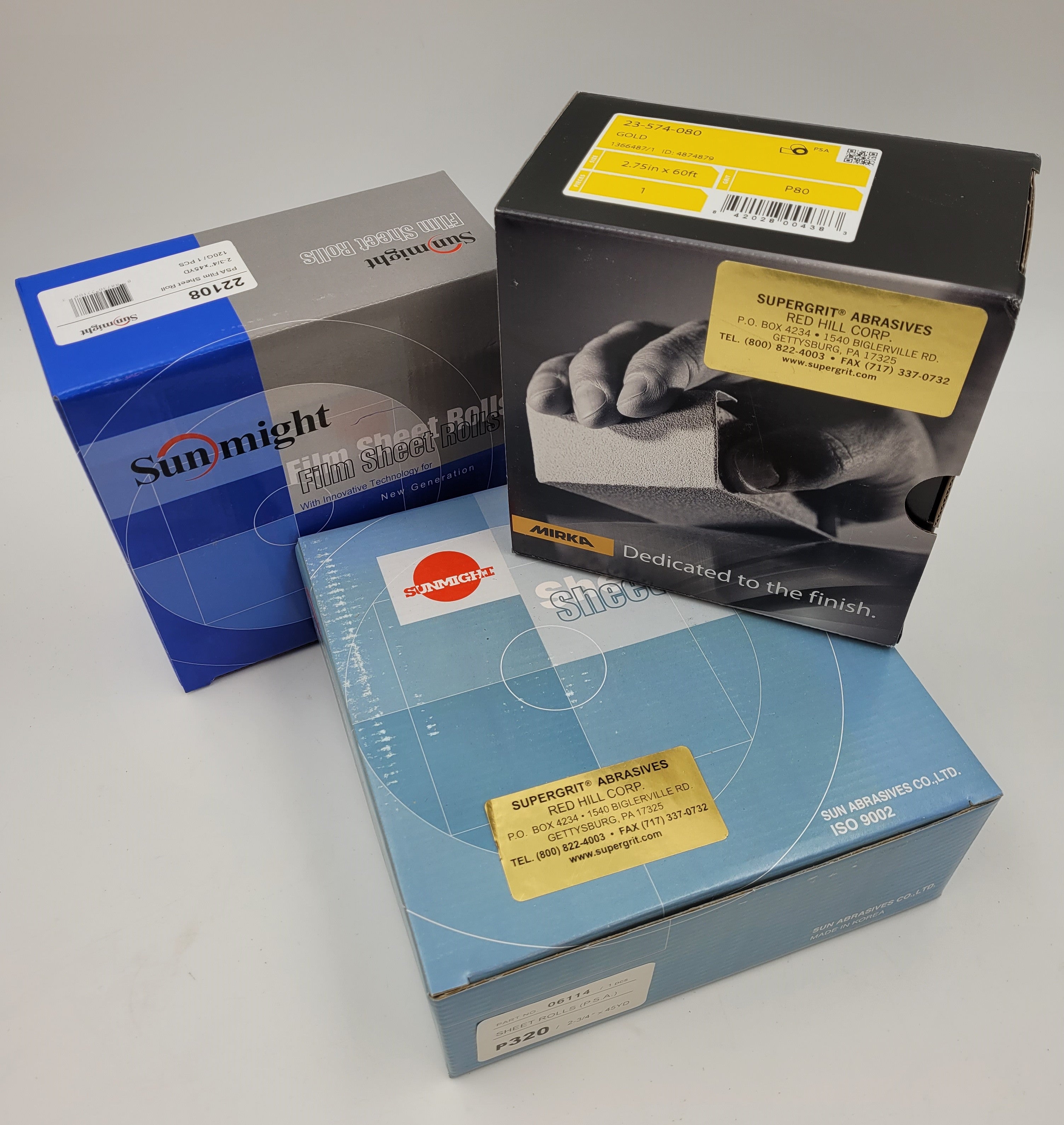 2 3/4" X 40YD MIRKA GOLD PSA FILE BOARD ROLL