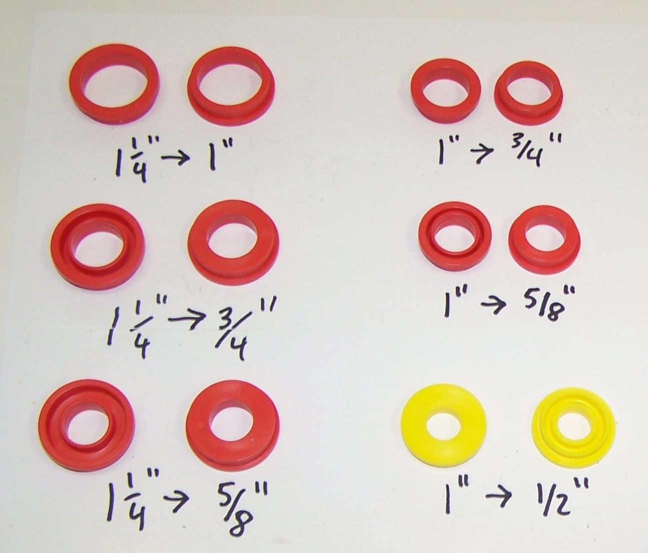 REDUCER BUSHINGS 1 1/4" - 3/4"