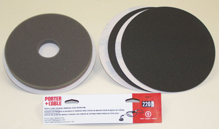 PORTER CABLE DRYWALL PAD + 5 DISCS SET