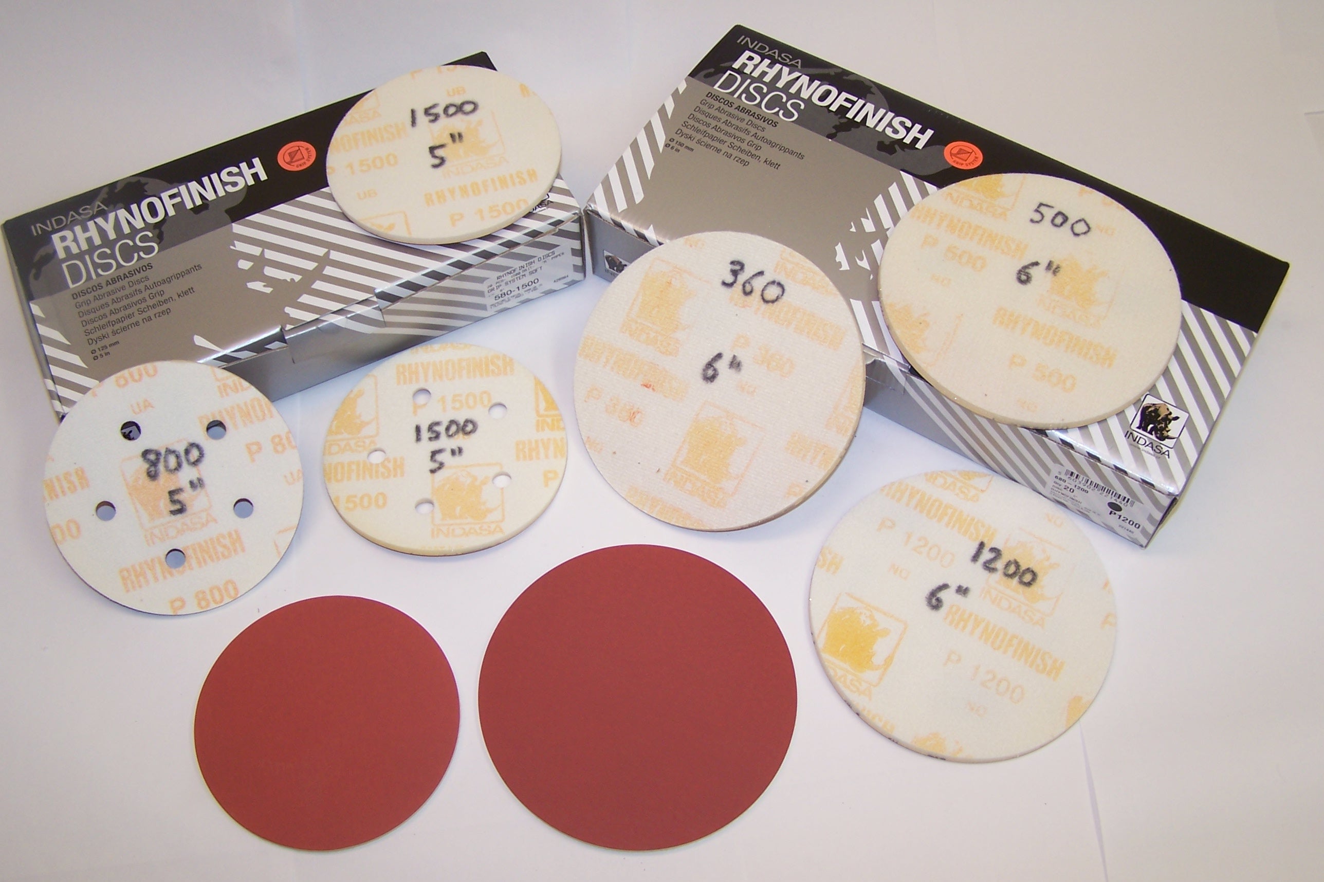 Solid H&L Microfine Rhynofinish foam Backed Discs