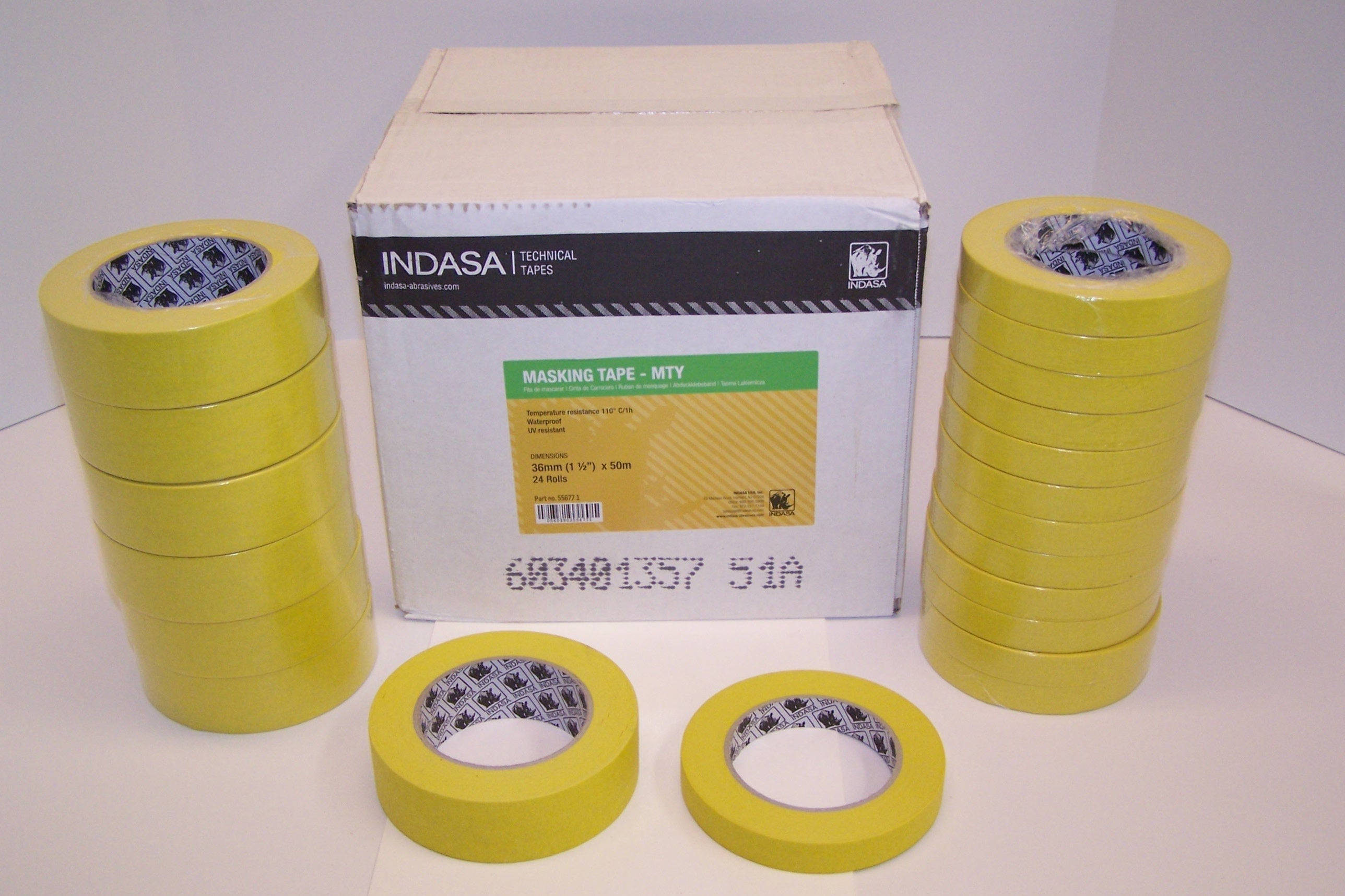 3/4" X 50 METERS PREMIUM YELLOW AUTOMOTIVE TAPE