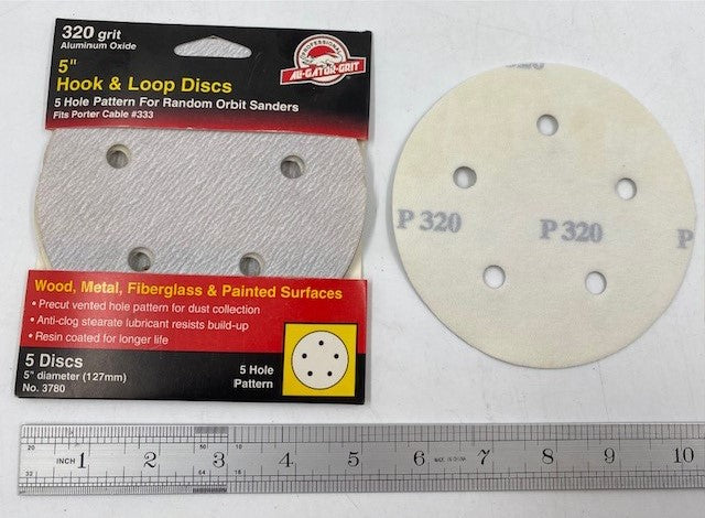 5 HOLE H&L SUPERGRIT GATOR WHITE USA DISCS