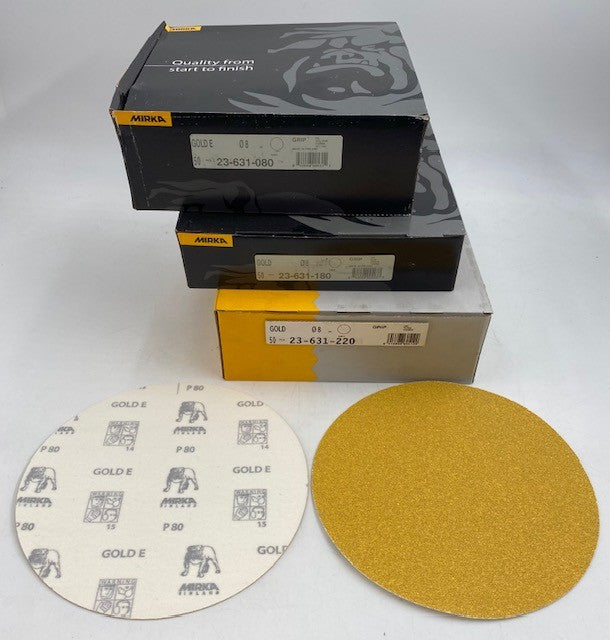 5", 6" & 8" SOLID H&L MIRKA GOLD DISCS