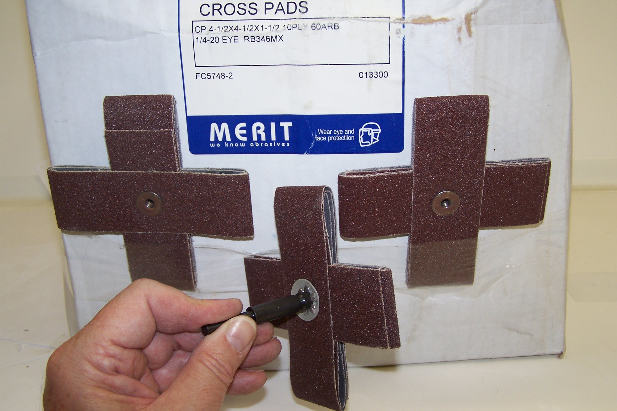 1 1/2" X 1 1/2" X 1/2" 80X GRIT