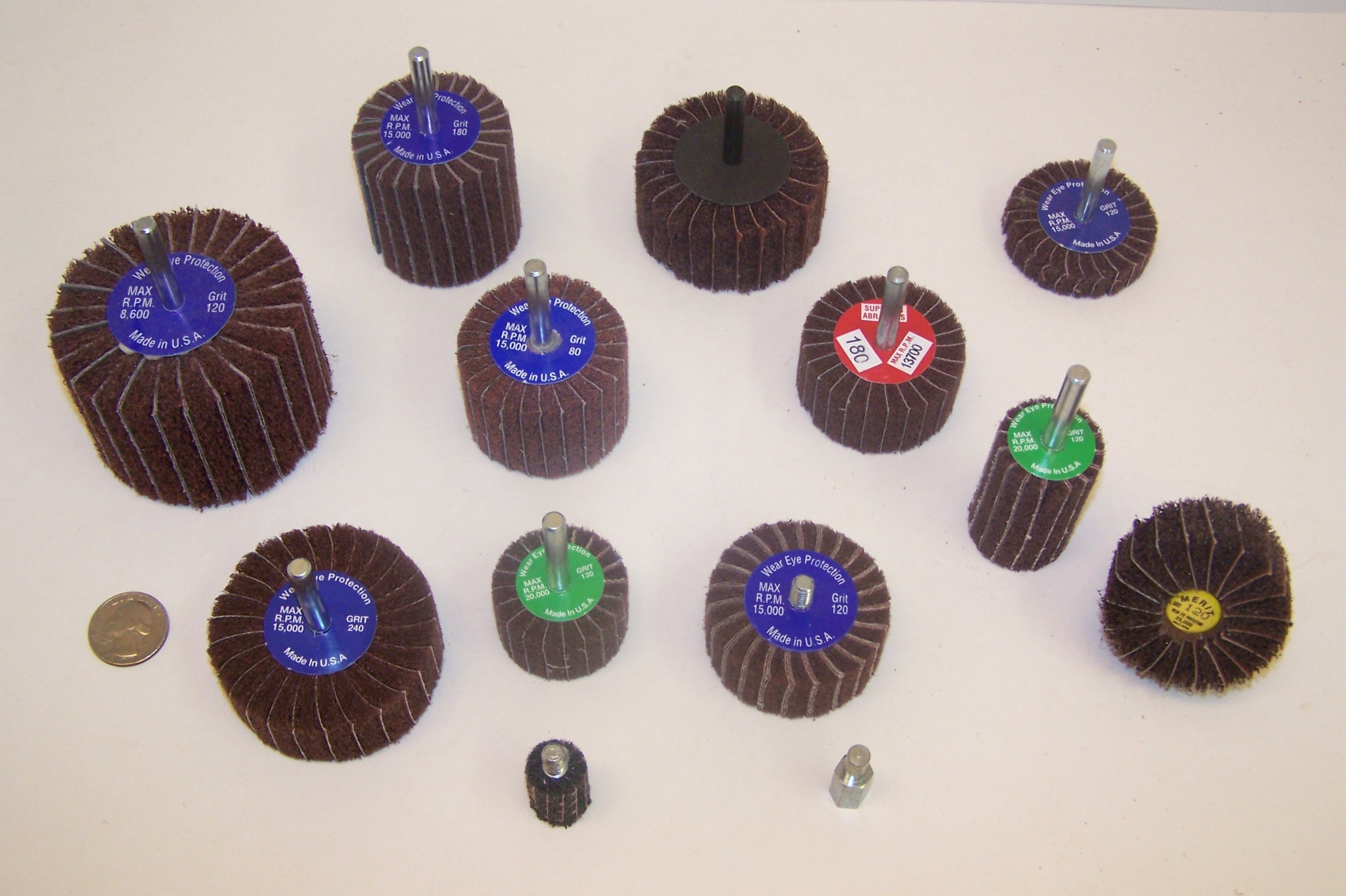 3" X 2" X 1/4" Interleaved Flap Wheel