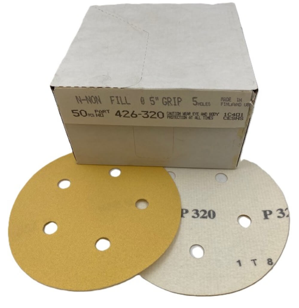 Mirka 5" 5-Hole Hook & Loop Discs - 350 Pc Variety Pack (Grits 280-1500)