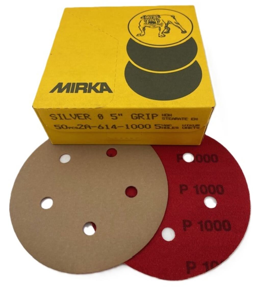Mirka 5" 5-Hole Hook & Loop Discs - 350 Pc Variety Pack (Grits 280-1500)