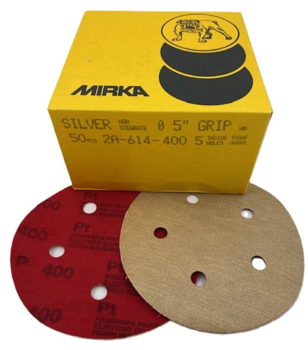 Mirka 5" 5-Hole Hook & Loop Discs - 350 Pc Variety Pack (Grits 280-1500)