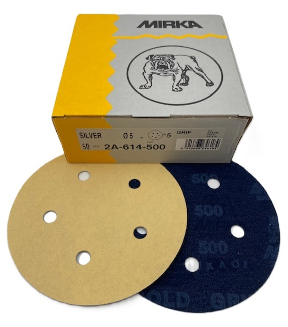 Mirka 5" 5-Hole Hook & Loop Discs - 350 Pc Variety Pack (Grits 280-1500)