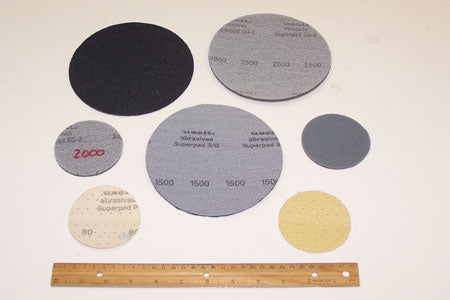 H&L BACK SILICONE CARBIDE SUPERPAD DISCS 10pc