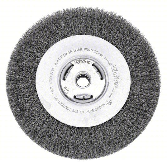 7" X 1" X 5/8" USA CRIMPED WIRE WHEEL (WEILER) .014 WIRE