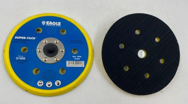 6" 6 HOLE 5/16"-24 THREAD SHANK BACKUP PAD EAGLE JAPAN H&L