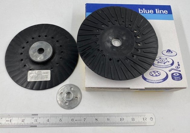 7" X 5/8 ARBOR BLACK PLASTIC BACKING PLATE (MADE IN SWITZERLAND)