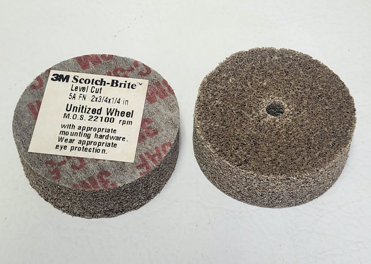 2" X 3/4" X 1/4" Unitized Wheel 3M Scotch-Brite – 5A Fine