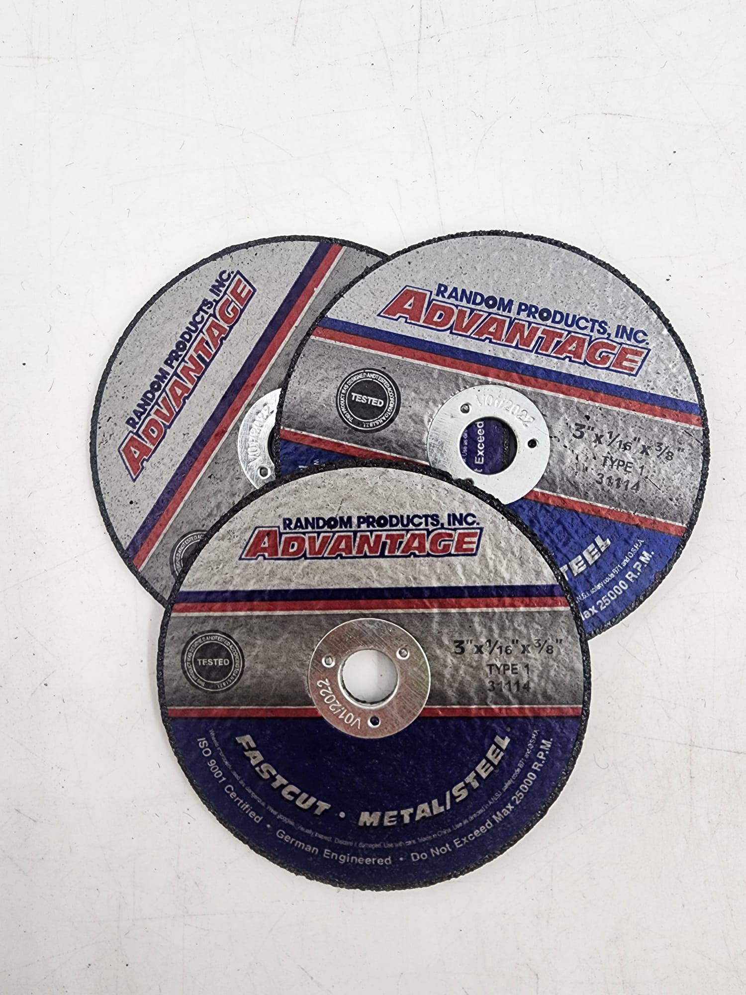 3" DIAM X 1/16" THICK X 3/8" CUT-OFF WHEEL IMPORT (31114)