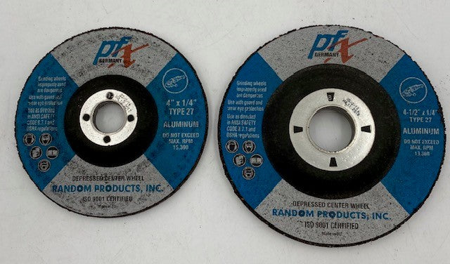 4 1/2" DIAM X 1/4" THICK X 7/8" ARBOR Aluminum Germany (80128)